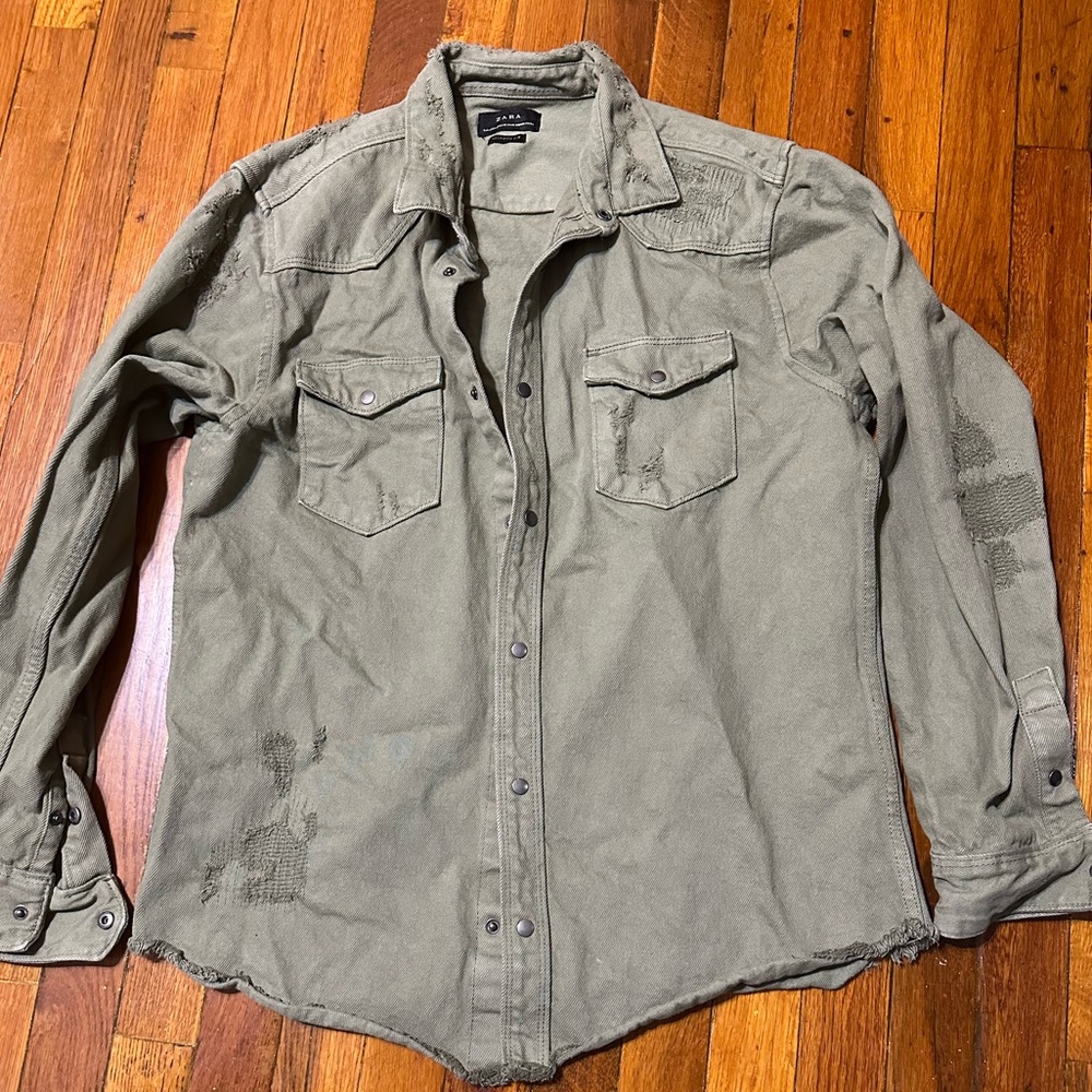 Zara Denim button up